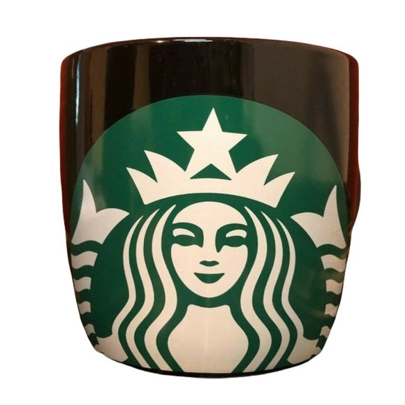 Starbucks Mug Cup Coffee Tea Black Large 14oz Clean Collectible Advertising Logo - Picture 1 of 10
